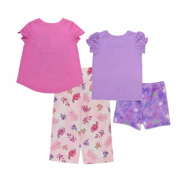 Disney Princess Kids' 4-piece Pajama Set - Picture 2 of 6
